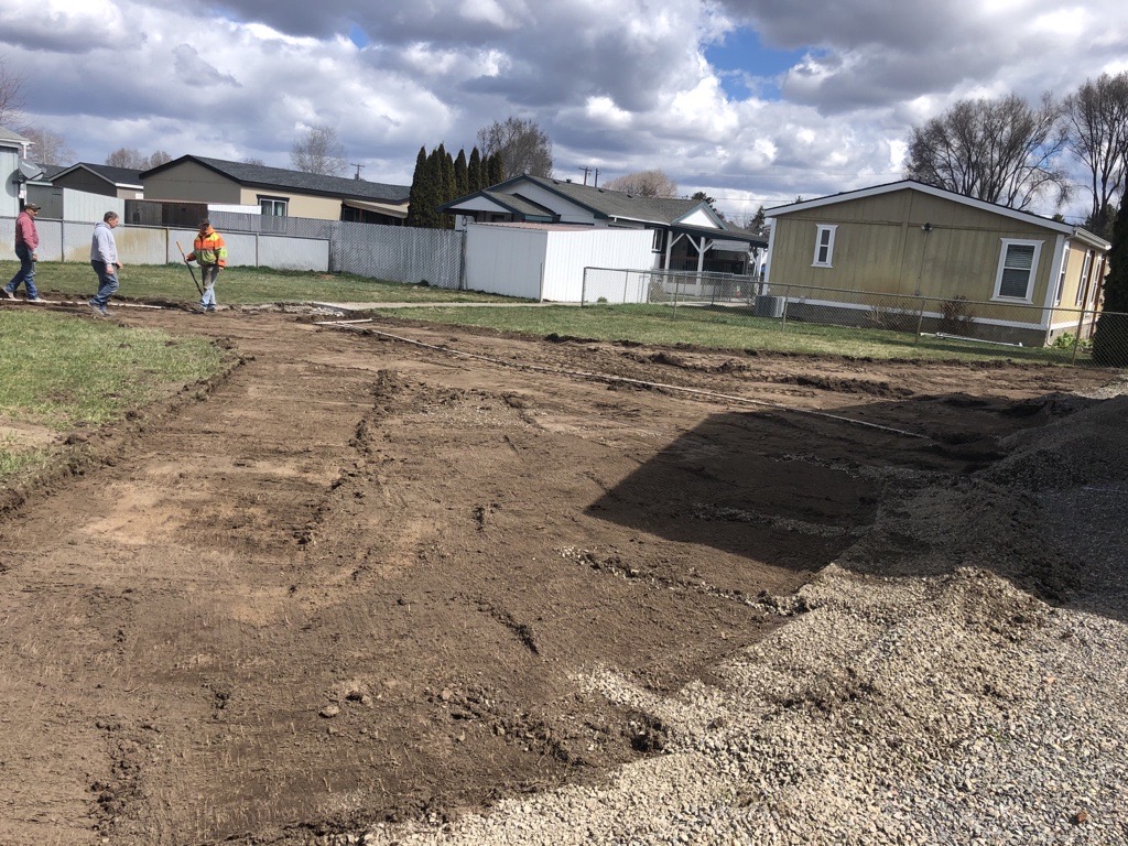 before driveway installation